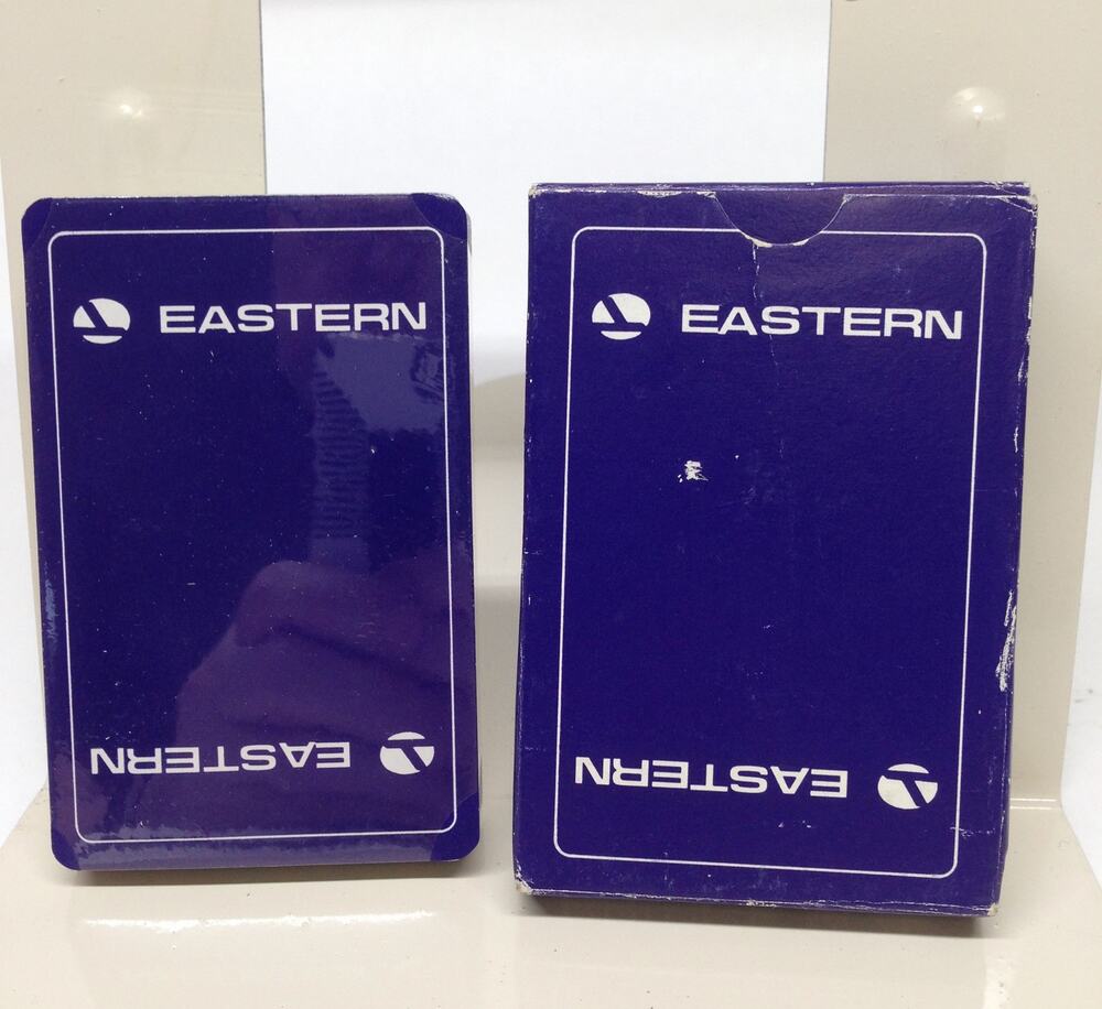 Vintage Eastern Airlines vintage playing cards - Box has wear but cards unopened